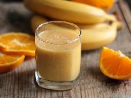 Рецепта Смути с кисело мляко, портокал и банан